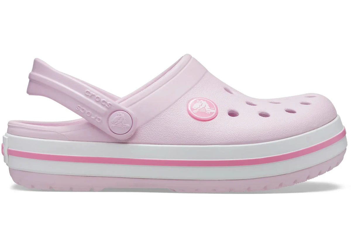Overkicks - Crocs Crocband Clog Ballerina Pink (Kids) (207006-6GD) - vista lateral