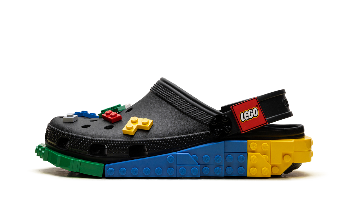 Overkicks - Crocs Masterbrand Creativity Clog LEGO Black Multi (213655-90H/212388-90H) - vista lateral