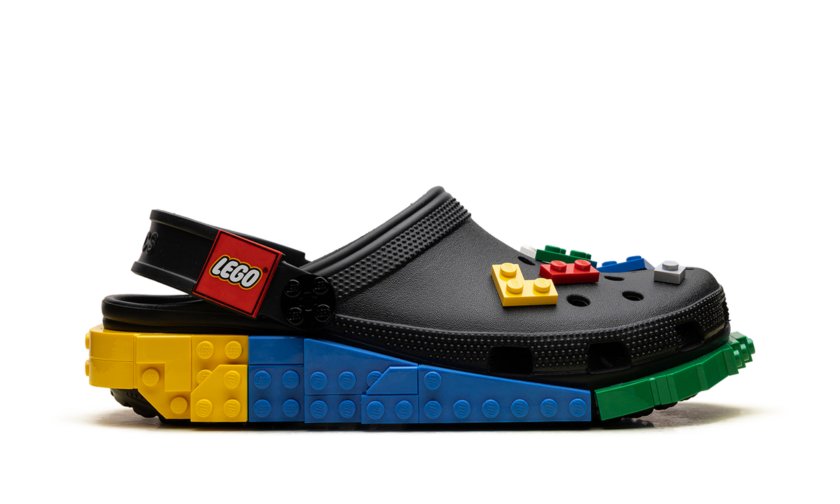 Overkicks - Crocs Masterbrand Creativity Clog LEGO Black Multi (213655-90H/212388-90H) - detalle talon