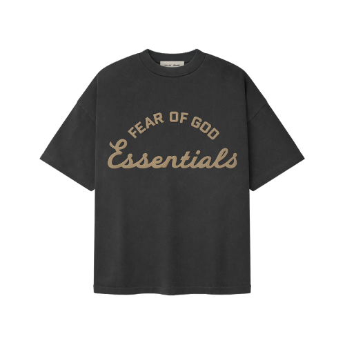 Overkicks - Fear of God Essentials Training 90's Short Sleeve Tee Faded Iron Grey (FEAR-OF-GOD-ESSENTIALS-TRAINING-90S-SHORT-SLEEVE-TEE-FADED-IRON-GREY) - vista frontal
