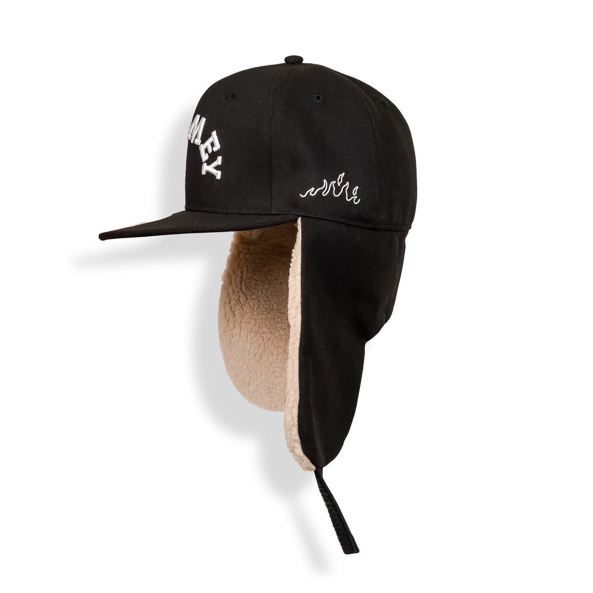 Overkicks - Gorra The Infamous Sherpa Trapper Fited Black (GTFC464-BLK) - imagen 6