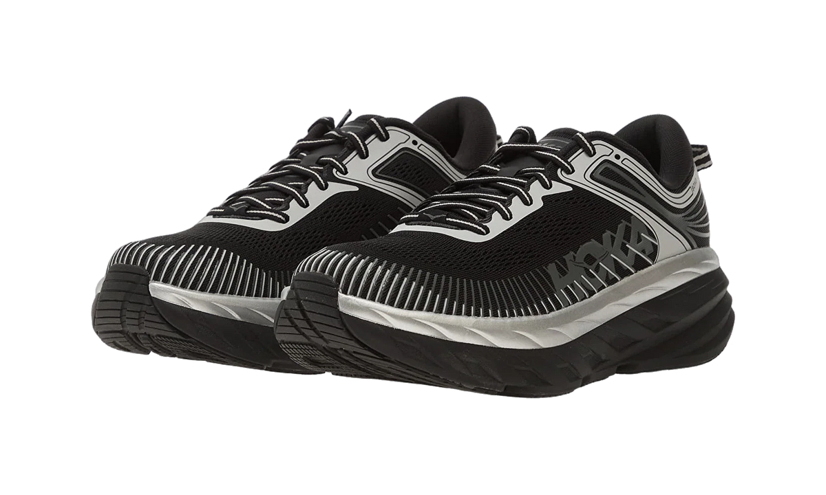 Overkicks - Hoka One One Bondi 7 Black Stardust (1110518-BKSTR) - detalle talon