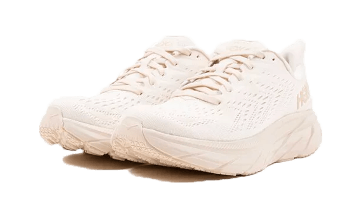 Overkicks - Hoka One One Clifton 8 Eggnog Shifting Sand (Womens) (1119394-ESSN) - vista trasera