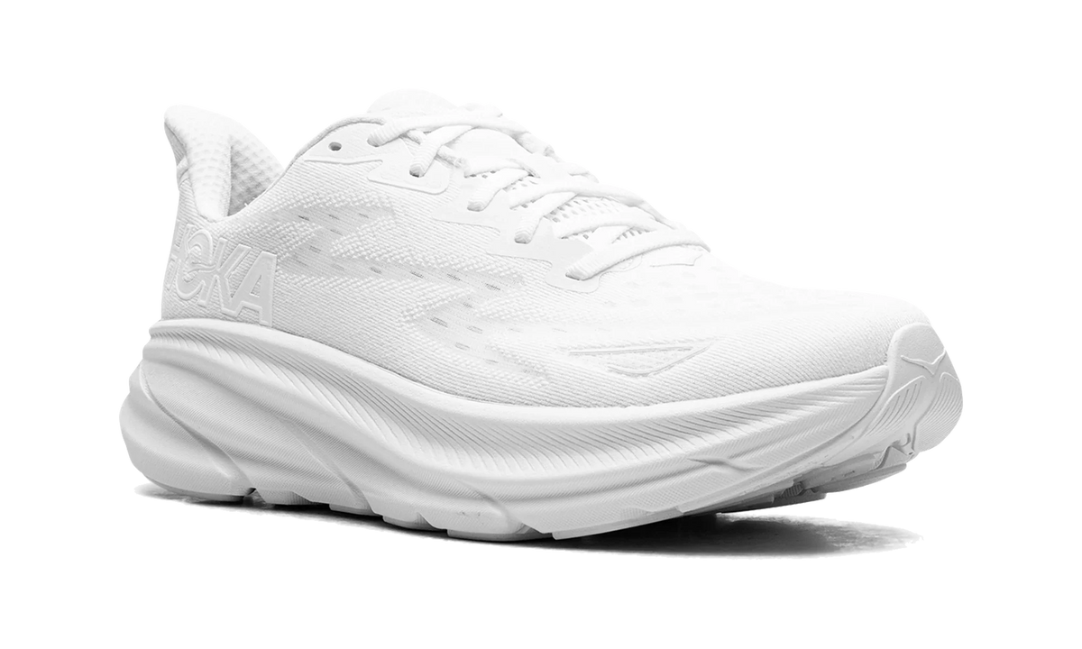 Overkicks - Hoka One One Clifton 9 White (Womens) (1127896-WWH) - detalle lateral interior