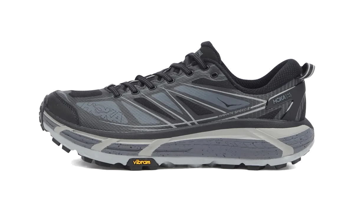 Overkicks - Hoka One One Mafate Speed 2 Black Castlerock (1126851-BCSTL) - vista lateral