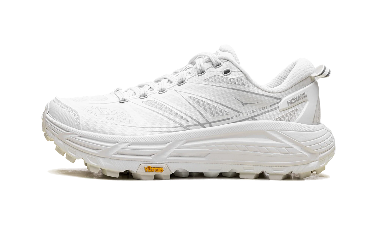 Overkicks - Hoka One One Mafate Speed 2 White Lunar Rock (All Gender) (1126851-WLRC) - vista lateral