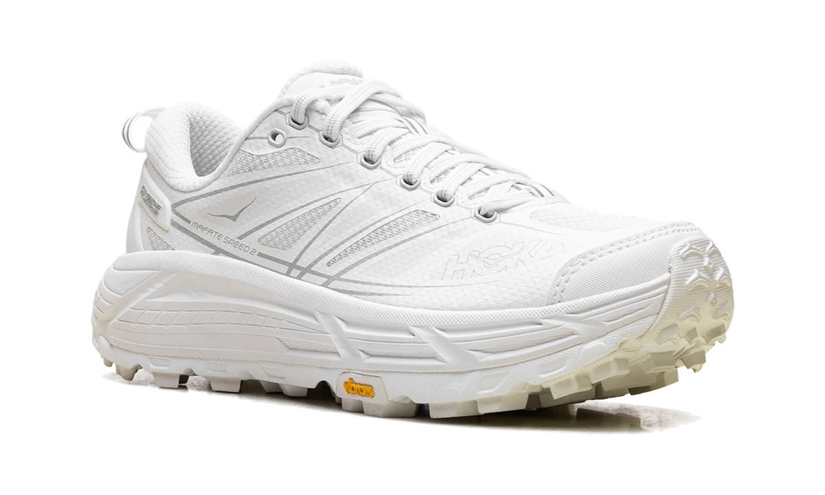 Overkicks - Hoka One One Mafate Speed 2 White Lunar Rock (All Gender) (1126851-WLRC) - detalle lateral interior