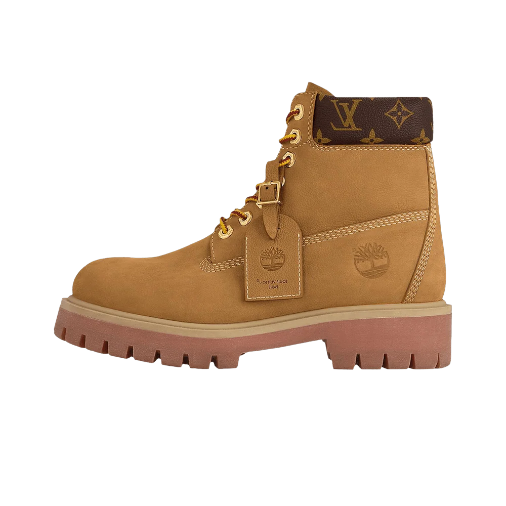Overkicks - Louis Vuitton Timberland 6" Ankle Boot Wheat (1AD751) - vista lateral