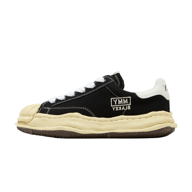 Overkicks - Maison Mihara Yasuhiro Blakey OG Sole Vintage Canvas Low Black (A09FW732-BLK) - vista lateral