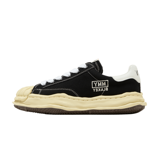 Overkicks - Maison Mihara Yasuhiro Blakey OG Sole Vintage Canvas Low Black (A09FW732-BLK) - vista lateral