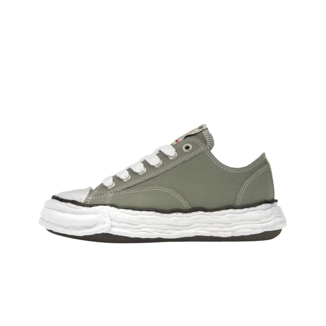 Overkicks - Maison Mihara Yasuhiro Peterson 23 OG Sole Canvas Low Green (A11FW702-GRN) - vista lateral