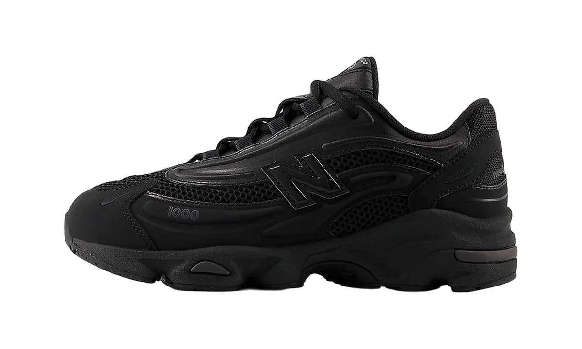 Overkicks - New Balance 1000 Black (GS) (GC1000BK) - vista lateral