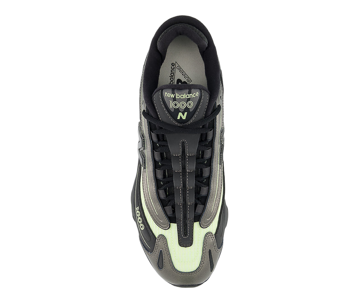 Overkicks - New Balance 1000 Black Metallic Dry Lime (U10008WZ) - par completo