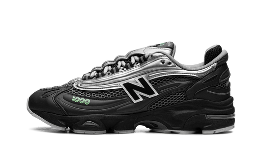 Overkicks - New Balance 1000 Dark Silver Metallic Lime Leaf (M1000T) - vista lateral