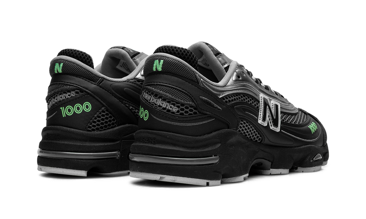 Overkicks - New Balance 1000 Dark Silver Metallic Lime Leaf (M1000T) - par completo