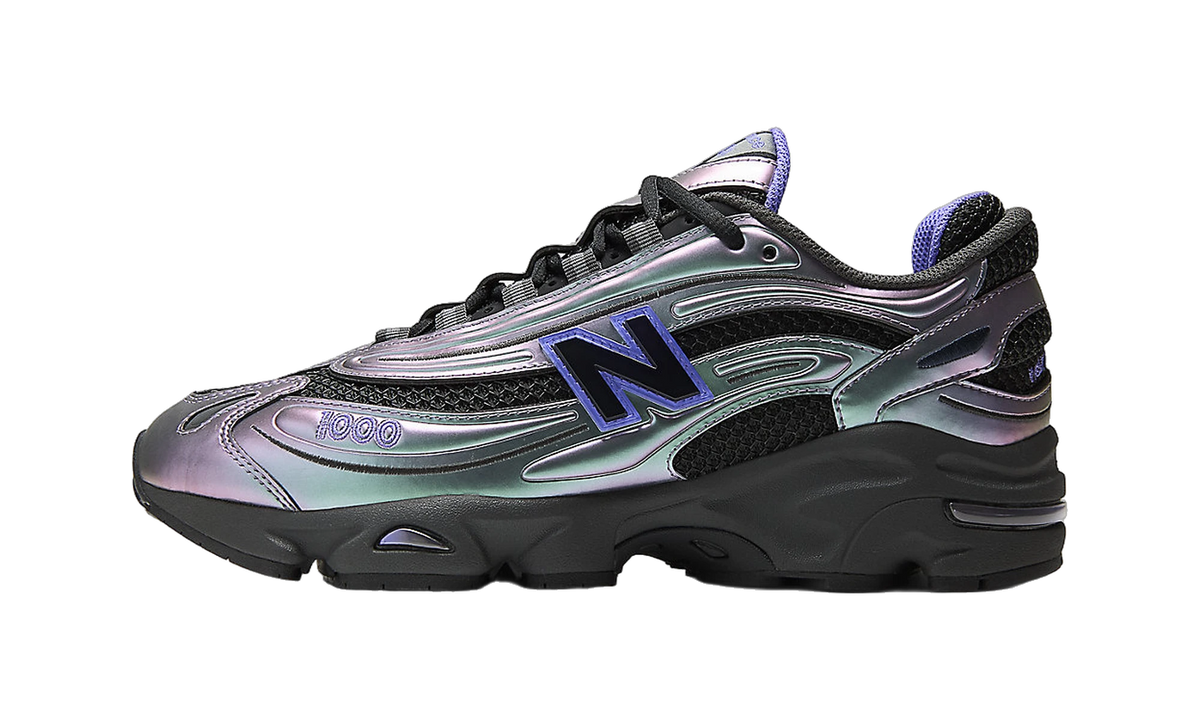Overkicks - New Balance 1000 Faded Black Electric Indigo (U10004WR) - vista lateral
