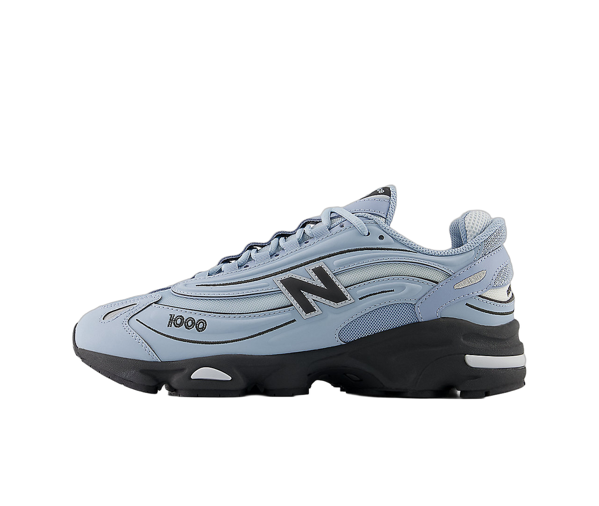 Overkicks - New Balance 1000 Light Blue Black (M1000JDD) - vista lateral