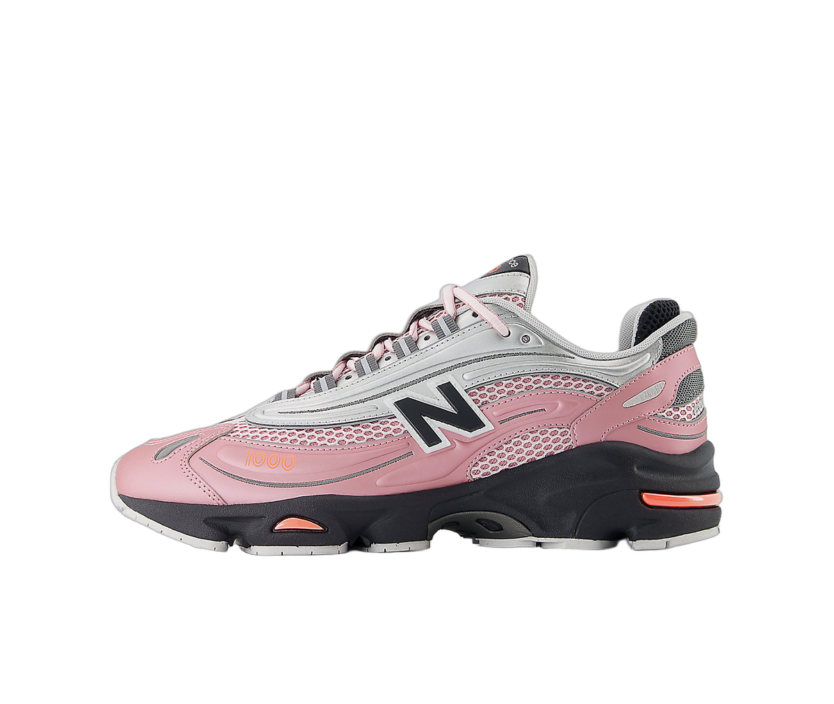 Overkicks - New Balance 1000 Pink Metallic Silver (M1000U) - vista lateral