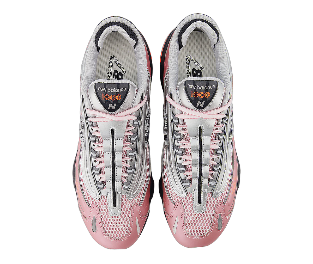 Overkicks - New Balance 1000 Pink Metallic Silver (M1000U) - par completo