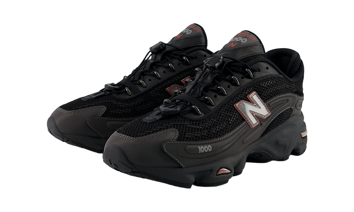 Overkicks - New Balance 1000G Black Metallic Red Rock (U100010A) - vista trasera