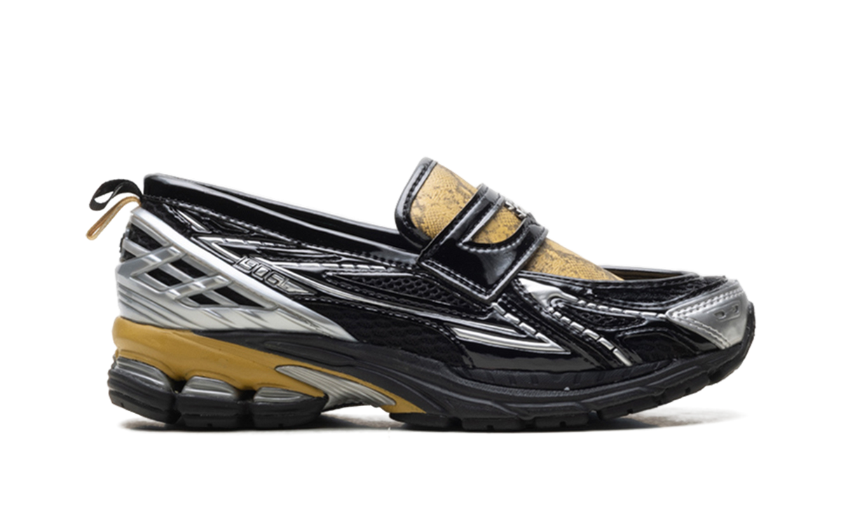 Overkicks - New Balance 1906L GANNI Black Fall Leaf Snakeskin (U1906LGA) - detalle talón