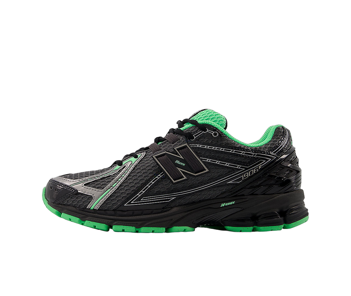 Overkicks - New Balance 1906R Dark Silver Metallic Lab Green (U1906RCT) - vista lateral
