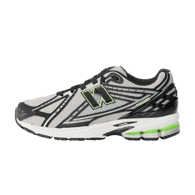 Overkicks - New Balance 1906R Light Grey White Black Green (U1906RZL) - vista lateral