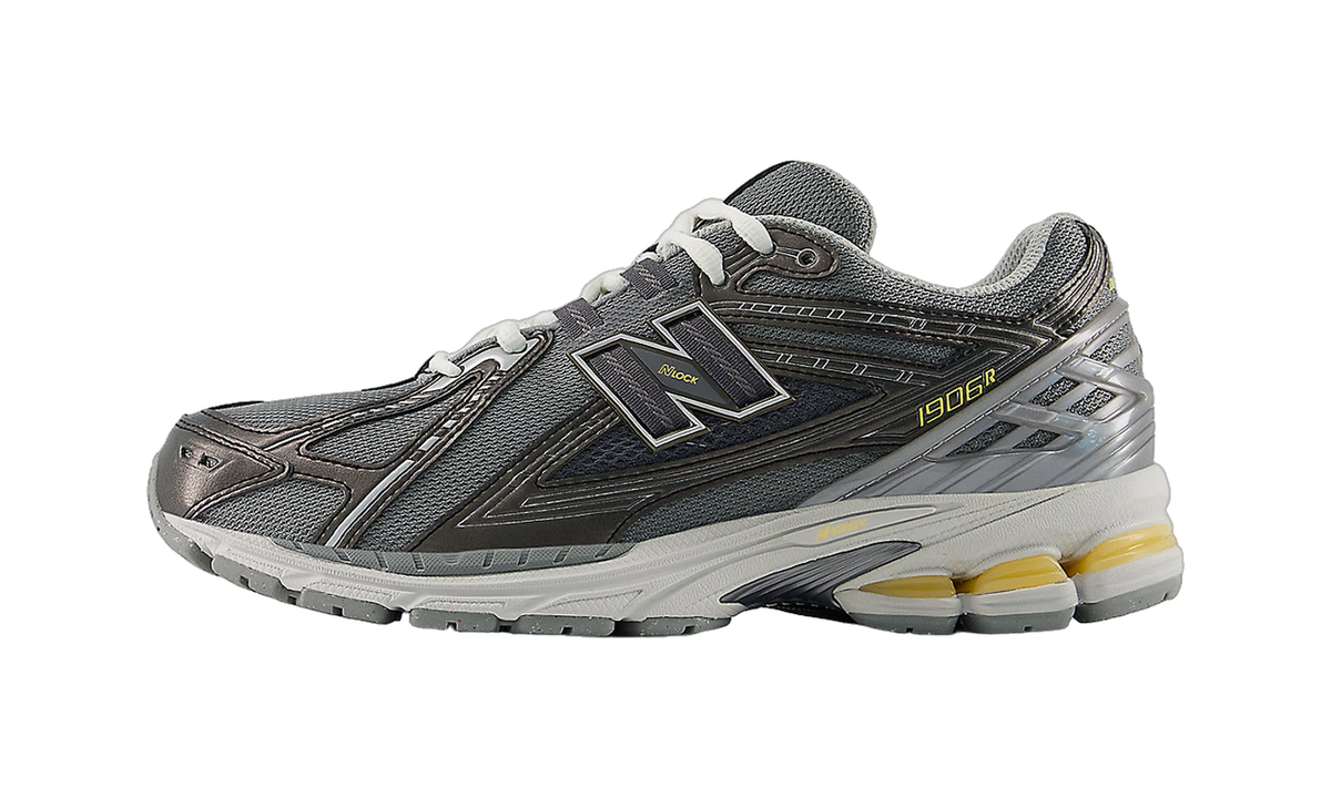 Overkicks - New Balance 1906R Slate Grey Black Metallic White Peach (U19064S0) - vista lateral