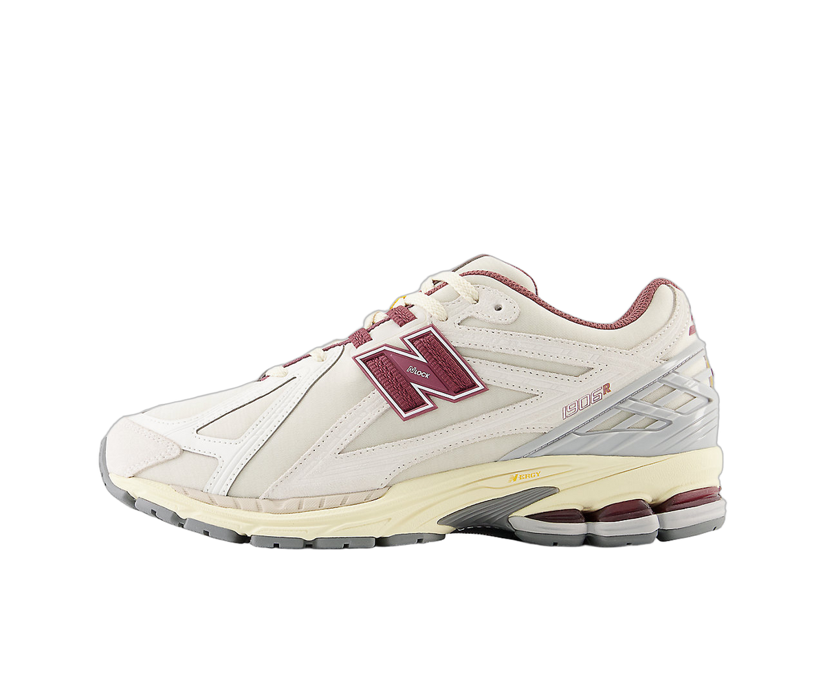 Overkicks - New Balance 1906R White Burgundy (M1906RAS) - vista lateral