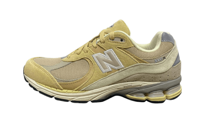 Overkicks - New Balance 2002R AURALEE Yellow Beige (M2002RE1) - vista lateral