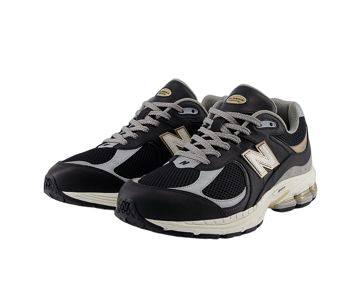 Overkicks - New Balance 2002R Black Sea Salt Gold Metallic (M2002RPO) - vista trasera