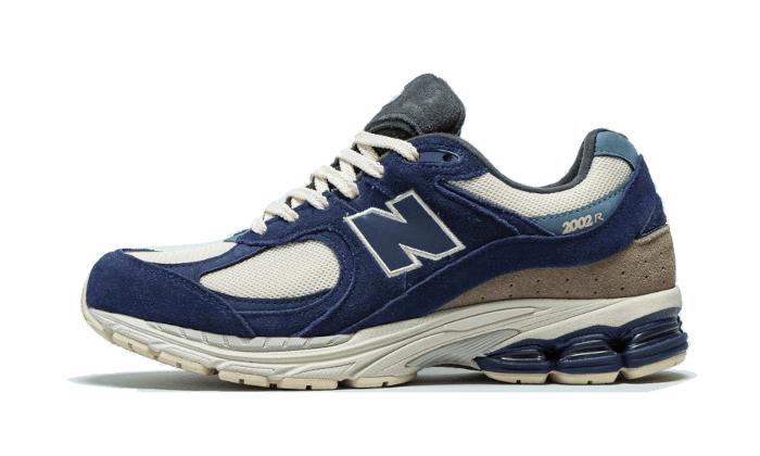 Overkicks - New Balance 2002R Light Cream Purple (M2002RG) - vista lateral