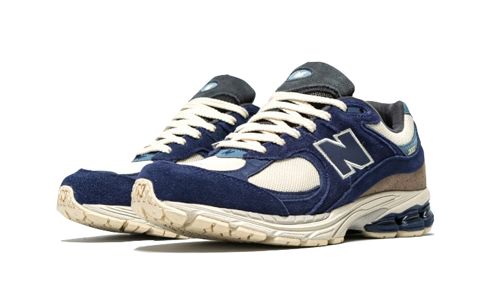 Overkicks - New Balance 2002R Light Cream Purple (M2002RG) - vista trasera