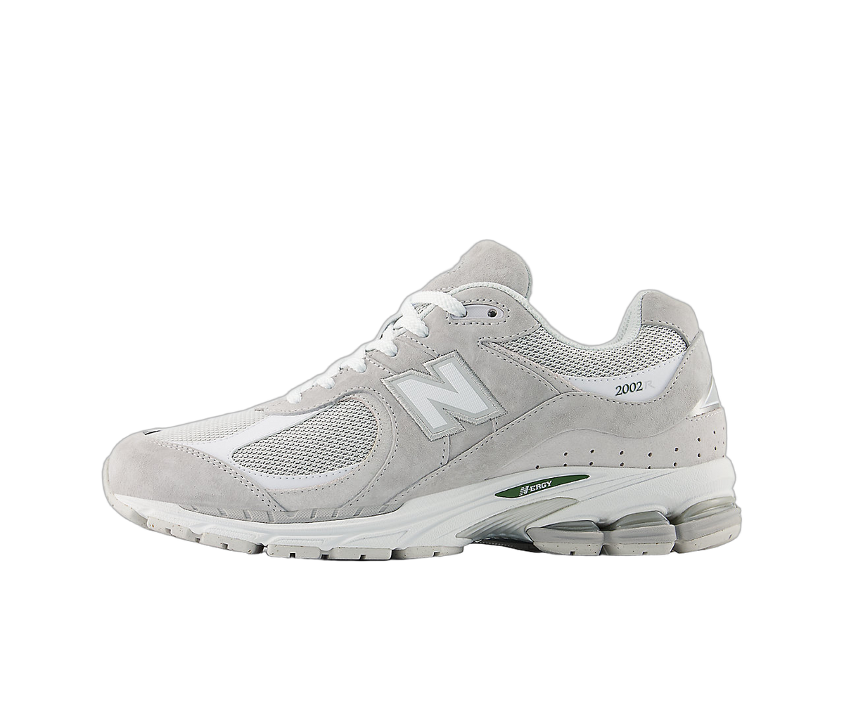 Overkicks - New Balance 2002R Rain Cloud Grey Matter White Green (U2002RK) - vista lateral