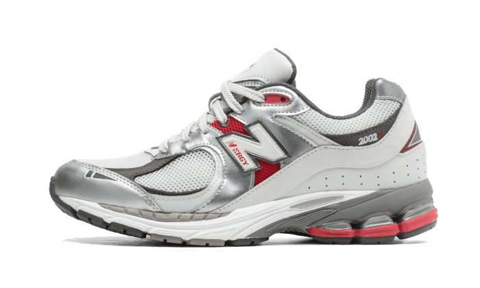Overkicks - New Balance 2002R Silver Metallic Team Red (M2002RLB) - vista lateral