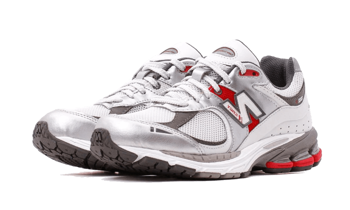 Overkicks - New Balance 2002R Silver Metallic Team Red (M2002RLB) - vista trasera