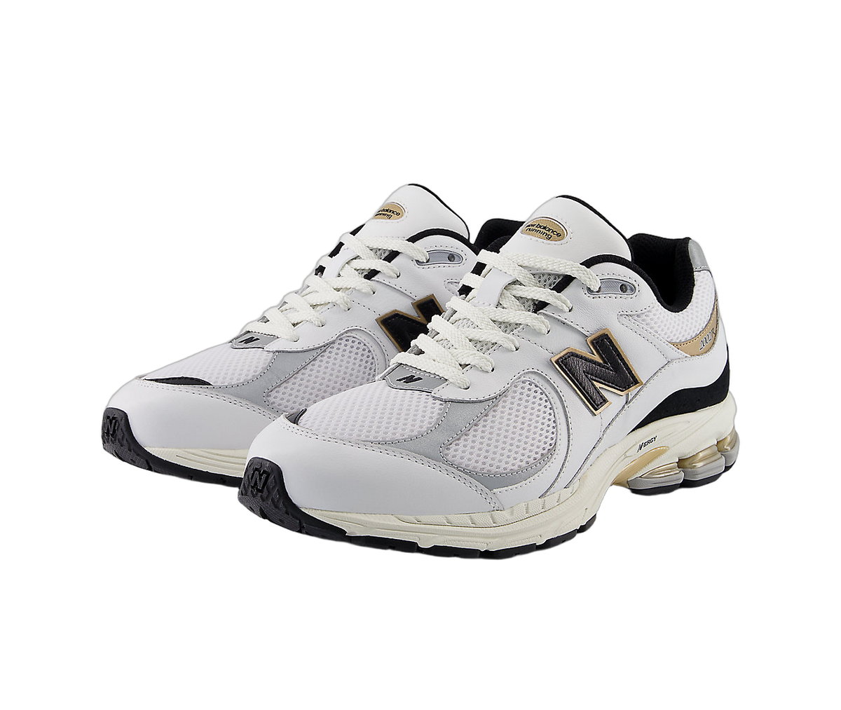 Overkicks - New Balance 2002R White Black Gold Metallic (M2002RPN) - vista trasera