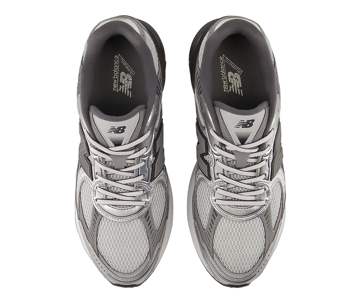 Overkicks - New Balance 2010 Metallic Silver Grey (U2010753) - par completo
