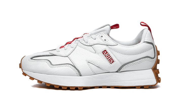 Overkicks - New Balance 327 Aries White (MS327ARI) - vista lateral