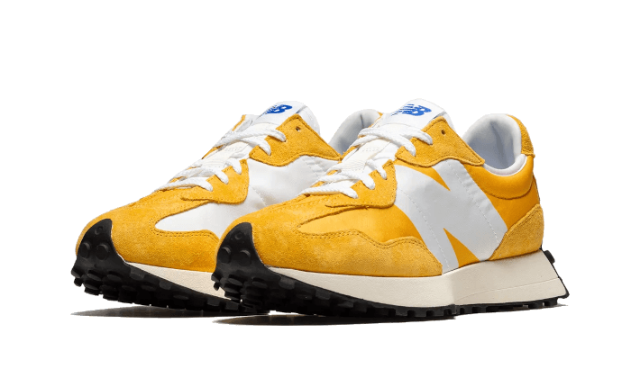 Overkicks - New Balance 327 Aspen Yellow (MS327LI1) - vista trasera