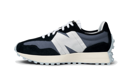 Overkicks - New Balance 327 Black (Womens) (WS327CPA) - vista lateral