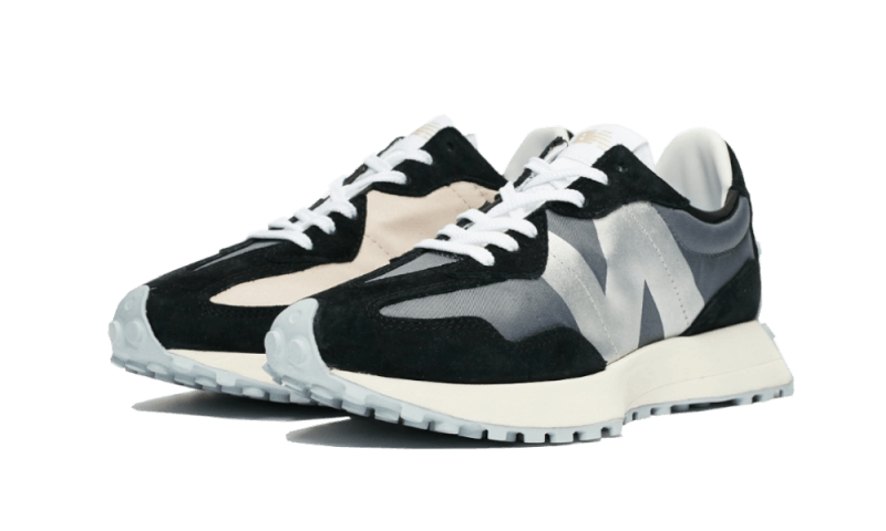 Overkicks - New Balance 327 Black (Womens) (WS327CPA) - vista trasera