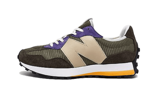 Overkicks - New Balance 327 Brown True Camo Black Plum (MS327DO) - vista lateral