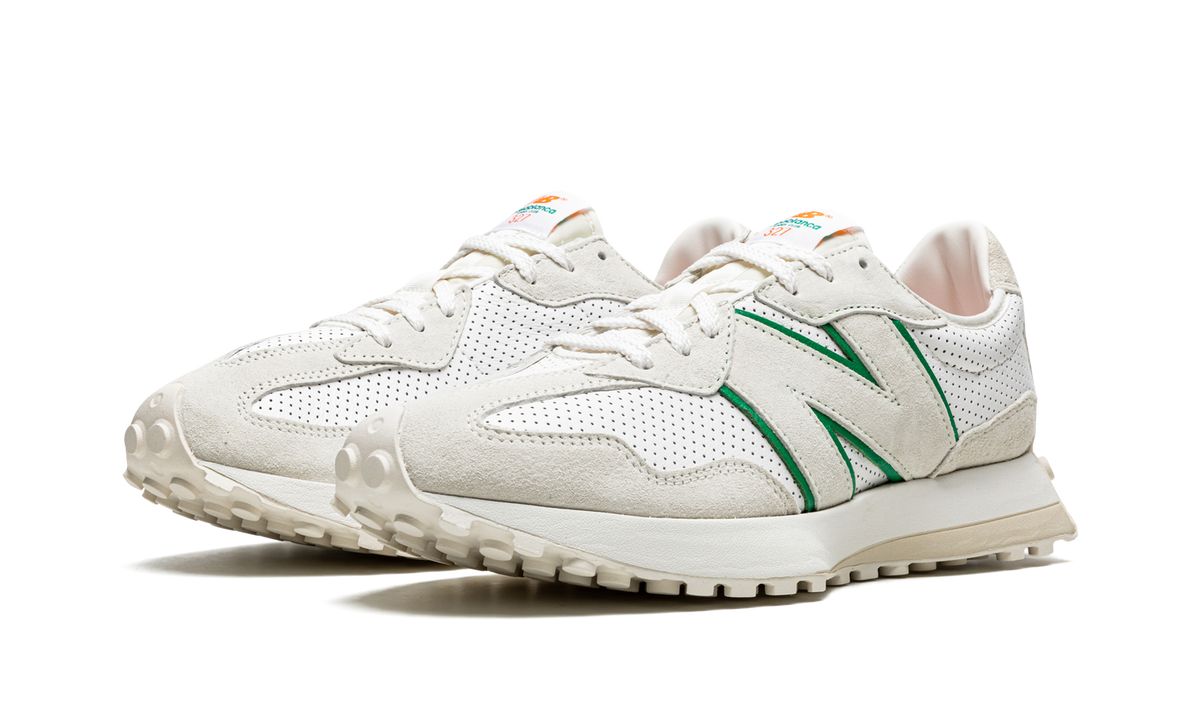 Overkicks - New Balance 327 Casablanca Green Logo (MS327CBA) - vista trasera