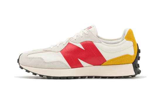 Overkicks - New Balance 327 Cream Red Yellow (MS327ZSP) - vista lateral