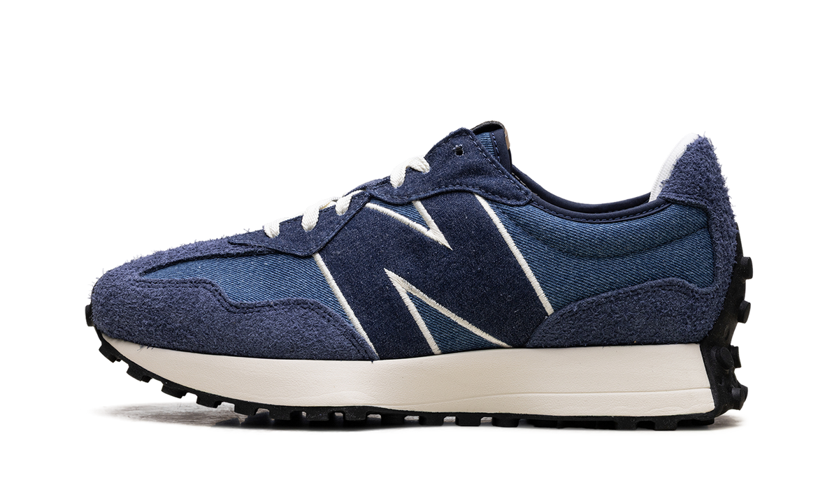 Overkicks - New Balance 327 Denim (Womens) (WS327JA) - vista lateral