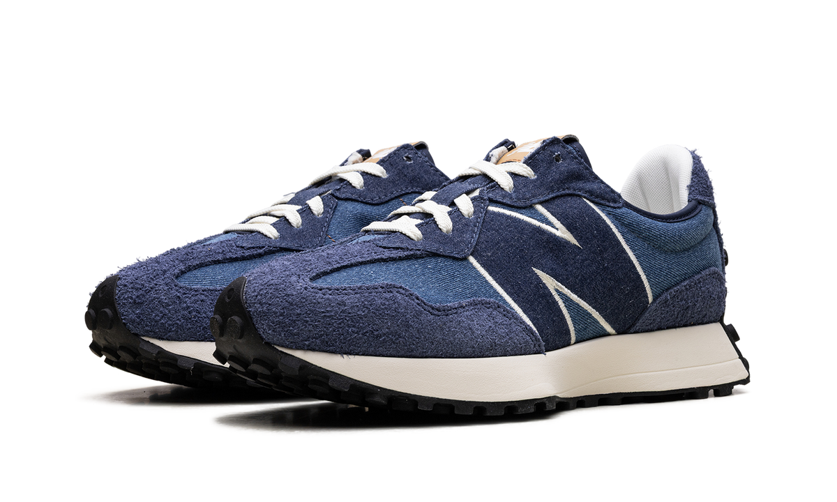 Overkicks - New Balance 327 Denim (Womens) (WS327JA) - vista trasera