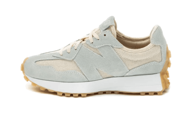 Overkicks - New Balance 327 Light Beige (Womens) (WS327UND) - vista lateral