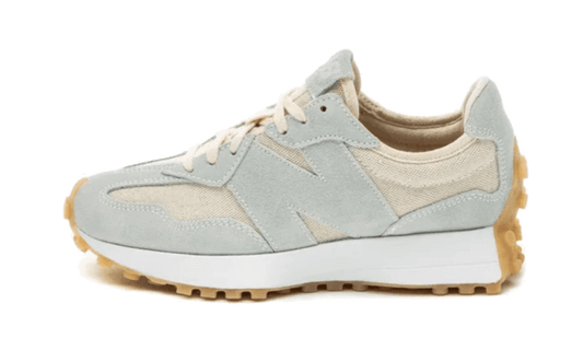 Overkicks - New Balance 327 Light Beige (Womens) (WS327UND) - vista lateral