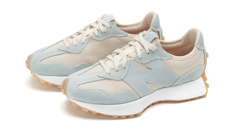 Overkicks - New Balance 327 Light Beige (Womens) (WS327UND) - vista trasera